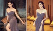 Lương Thuỳ Linh mặc váy xẻ táo bạo khoe vòng 1 nóng bỏng và đôi chân dài 1m22