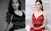 Huyền My - Võ Hoàng Yến diện váy cổ chữ V xẻ sâu gợi cảm, khoe thần thái 'vạn người mê'
