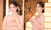 Á hậu Phương Nga khoe vai trần gợi cảm chấm thi Sơ khảo Người đẹp tài năng HHVN 2020