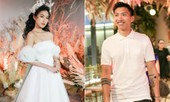 Văn Hậu mặc áo trắng như soái ca, cổ vũ Người đẹp Tài năng Doãn Hải My diễn áo cưới
