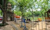 Cận cảnh 3 mũi thi công ngày đêm chỉnh trang, kè hồ Hoàn Kiếm