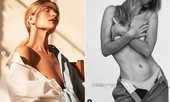 Chụp bán khoả thân, vóc dáng bạn gái 'Người vận chuyển' gây ngưỡng mộ