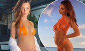 Mỹ nhân nóng bỏng Emily Ratajkowski mang bầu vẫn diện bikini 'rực lửa'