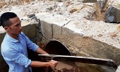 Công trình thuỷ lợi 77 tỷ đồng chưa bàn giao đã xuống cấp, nứt vỡ