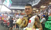Mất vàng SEA Games, võ sỹ Trương Đình Hoàng ẵm đai siêu trung châu Á