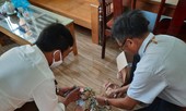 Cụ bà gần 90 tuổi cùng em nhỏ tặng heo đất cho tuyến đầu chống dịch