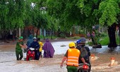 Vùng biên Đắk Lắk ngập sâu trong nước sau cơn mưa kéo dài