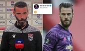 De Gea ngỡ ngàng với HLV giống mình như đúc