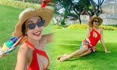 Ốc Thanh Vân khoe vòng 1 táo bạo cùng hình xăm lạ
