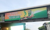 Biển quảng cáo vi phạm trên cầu vượt Hà Nội: Thanh tra Sở VH-TT bị 'bịt mắt'?