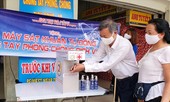 Thầy trò ĐH Sư phạm sáng chế máy rửa tay tự động
