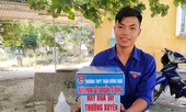 Học sinh lớp 11 chế tạo máy rửa tay sát khuẩn tự động
