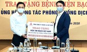 Vinataba ủng hộ BV Bạch Mai 300 triệu đồng, 1000 bộ quần áo bảo hộ để chống dịch COVID-19