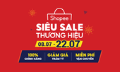 Shopee khởi động chương trình 'Siêu Sale Thương Hiệu' với hàng nghìn sản phẩm chính hãng