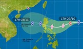 Bão Goni di chuyển nhanh khi vào Biển Đông