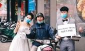 Ấn tượng ảnh cưới tặng khẩu trang 'chống corona' của đôi trẻ 9x
