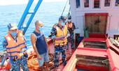 Cảnh sát biển bắt giữ tàu chở 50.000 lít dầu D.O không rõ nguồn gốc
