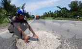 Tuyến tránh Cai Lậy xuất hiện cả ngàn ổ gà, ổ voi