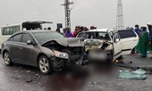 Va chạm với xe ôtô chở 2 nhà sư, 6 người nhập viện
