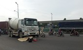 Làm cỏ ven đường, cụ bà bị xe trộn bê-tông cán tử vong