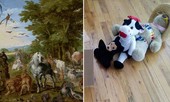 Ở nhà cách ly, cư dân mạng “tái tạo” các kiệt tác nghệ thuật bằng đồ dùng hằng ngày