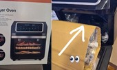Hí hửng tậu lò nướng mới tinh, về mở lò ra lại thấy… đồ lót ở bên trong