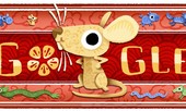 Google trưng biểu tượng chuột vàng chào năm Canh Tý 2020