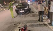 Công an vào cuộc vụ ô tô đâm xe máy khiến 3 người nguy kịch
