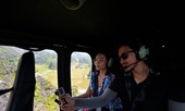Du khách trải nghiệm vãn cảnh Tràng An bằng trực thăng