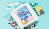 Xuống phố thời “hậu Cô Vy” với năng lượng tích cực từ túi canvas Thỏ Bảy Màu