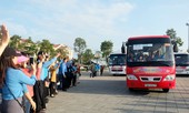 62 chuyến xe miễn phí đưa 2500 công nhân về quê đón Tết