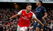 Aubameyang lập cú đúp, Arsenal thắng nghẹt thở Everton