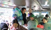 'Chuyến xe nghĩa tình” đưa hàng trăm bệnh nhân về quê ăn tết