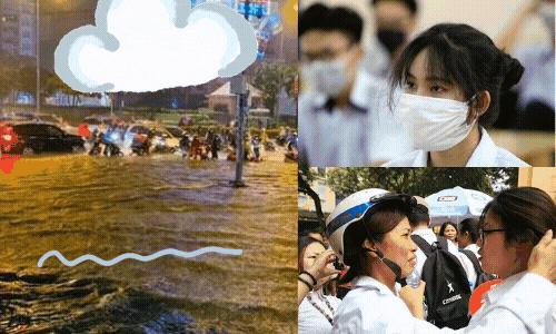 Sau trận mưa lớn tối qua, sĩ tử TP.HCM lo lắng về thời tiết trong mấy ngày thi tới