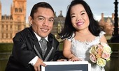 Cặp đôi tí hon nhất thế giới: Vóc dáng nhỏ bé không thể ngăn được tình yêu rộng lớn