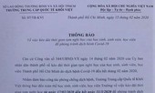 Một trường trung cấp ở TPHCM cho học sinh nghỉ hết tháng 3