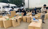 Bắt giữ xe container chở lậu hơn một triệu khẩu trang xuất khẩu sang Trung Quốc