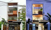 Nhà phố 3 tầng lấy gió và sáng có thiết kế ấn tượng