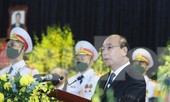 Thủ tướng đọc điếu văn tiễn biệt nguyên Tổng Bí thư Lê Khả Phiêu