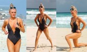 Katie McGlynn diện bikini xẻ sâu hun hút, khoe vòng một 'nhức mắt'