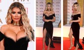 Chloe Sims diện váy trễ vai, phô bày vòng một 'siêu khủng' gây choáng