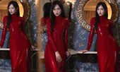 ‘Gái một con’ Đường Yên quyến rũ, mê hoặc trong sắc đỏ