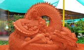 Độc đáo công viên tượng cát