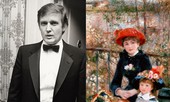 Ông Donald Trump treo tranh giả