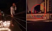 Chàng trai Hà Nội bắc thang leo nhà bạn gái cầu hôn lúc 1 giờ sáng