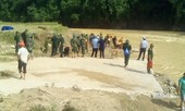 Tìm thấy một cán bộ biên phòng bị lũ cuốn trôi