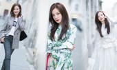 Triệu Vy trẻ trung sành điệu trên đường phố Paris