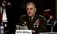Tướng Mark Milley trong cuộc điều trần. (Ảnh: Reuters)