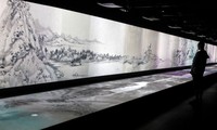 Hình ảnh được số hóa của kiệt tác Phú Xuân Sơn Cư Đồ của Hoàng Công Vọng tại Bảo tàng quốc gia ở Đài Bắc. (Ảnh: Reuters)