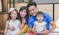 Hình ảnh hạnh phúc của gia đình diễn viên Hồng Đăng.
